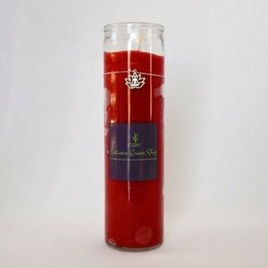Tall Red Unscented Candle 8" Healing, Love,Romance